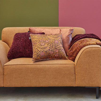 KAAT Amsterdam Jits Dark Red Square Filled Cushion 45cm x 45cm.