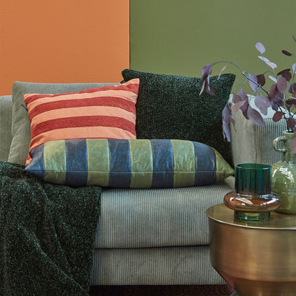 KAAT Amsterdam Jits Green Square Filled Cushion 45cm x 45cm.