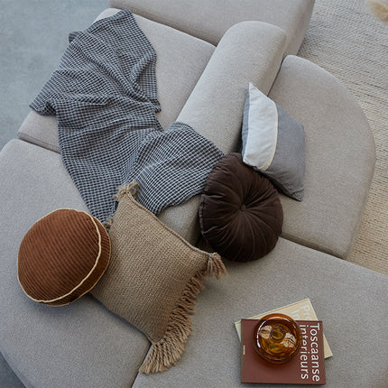 KAAT Amsterdam Jonine Sand Square Filled Cushion 45cm x 45cm.