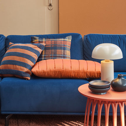 KAAT Amsterdam Nissa Multi Stripe Square Filled Cushion 45cm x 45cm.