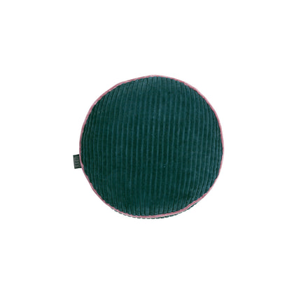 KAAT Amsterdam Perdy Green Round Filled Cushion 40cm Diameter.
