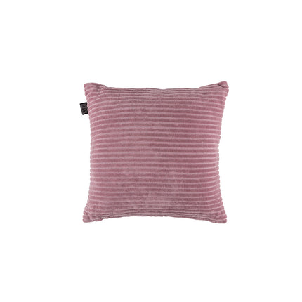 KAAT Amsterdam Ribbed Pink Square Filled Cushion 43cm x 43cm.