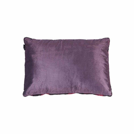 KAAT Amsterdam Boline Aubergine Velvet Oblong Filled Cushion 40cm x 60cm.