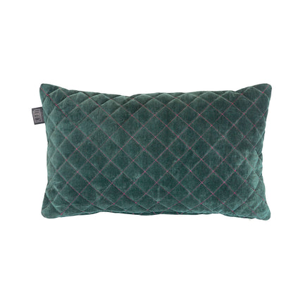 Bedding House Equire Luxury Cotton Filled Oblong Cushion Green.