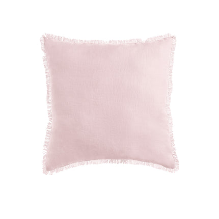 Vintage Design Homewares Blush French Linen Filled Cushion Square - 55cm x 55cm.