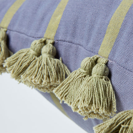 KAAT Amsterdam Jelke Mauve Stripes Oblong Filled Cushion 40cm x 60cm.