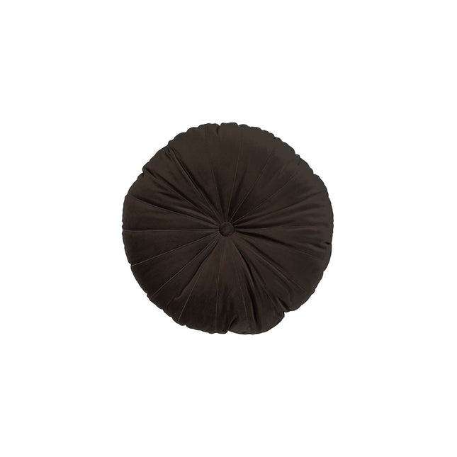 KAAT Amsterdam Mandarin Brown Round Filled Cushion 40cm Diameter.