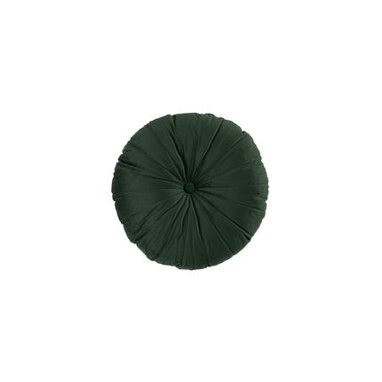 KAAT Amsterdam Mandarin Dark Green Round Filled Cushion 40cm Diameter.