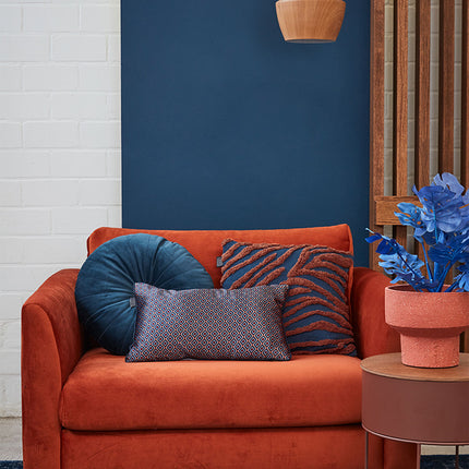 KAAT Amsterdam Meja Red Reversible Oblong Filled Cushion 30cm x 50cm.