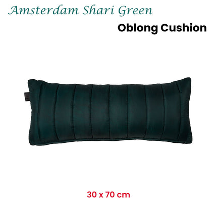 KAAT Amsterdam Shari Green Oblong Filled Cushion 30cm x 70cm.