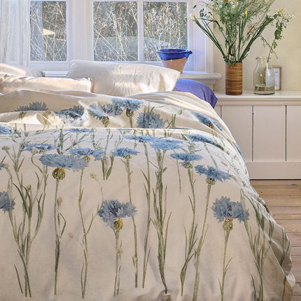 Bedding House Cornflower Sand 100% Cotton Percale Quilt Cover Set Queen.