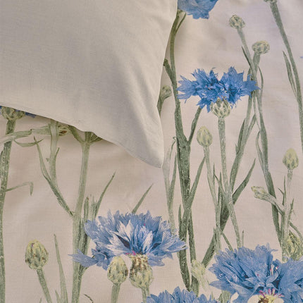 Bedding House Cornflower Sand 100% Cotton Percale Quilt Cover Set Queen.