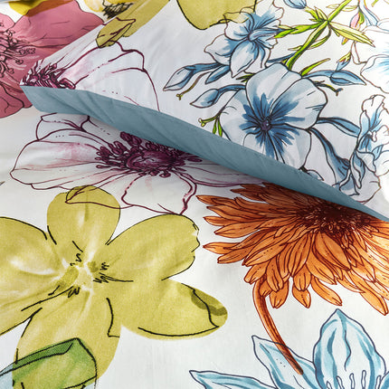 Bedding House Lotti Multi Cotton Floral Quilt Cover Set King.