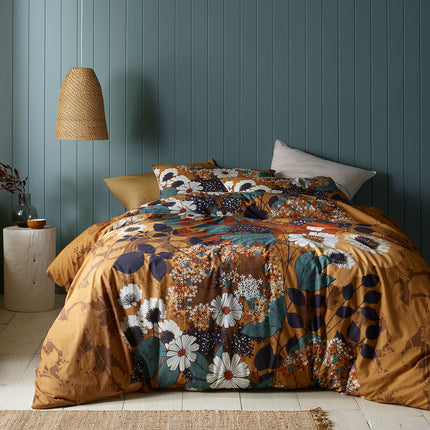 Accessorize Markle Washed Cotton Printed Quilt Cover Set Queen.