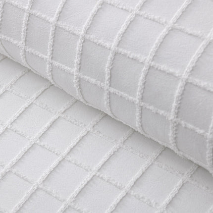Vintage Design Homewares Parquet White Polyester Cotton Quilt Cover Set Single.
