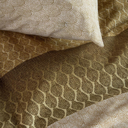 Bedding House Sanna Gold 100% Cotton Percale Quilt Cover Set King.