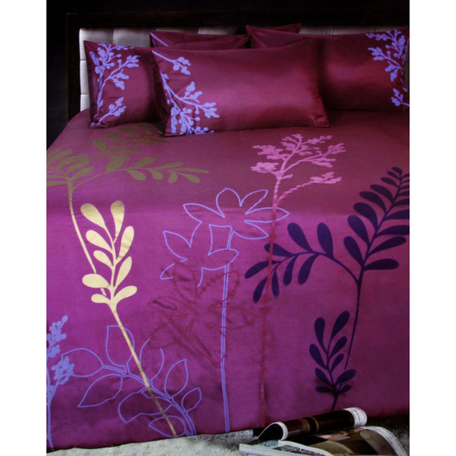Accessorize Savannah Plum Quilt Cover Set Double.
