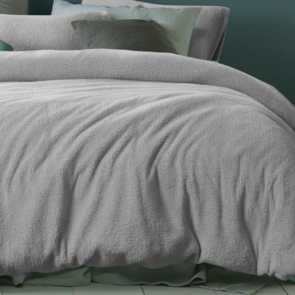 Accessorize Teddy Grey Quilt Cover Set King.