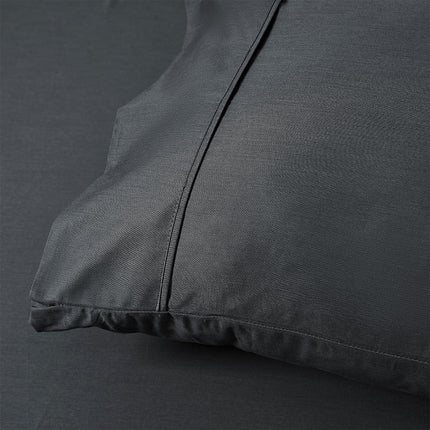 Accessorize 400TC Charcoal Bamboo Cotton Mega / Super Sheet Set 50cm Wall Super King.