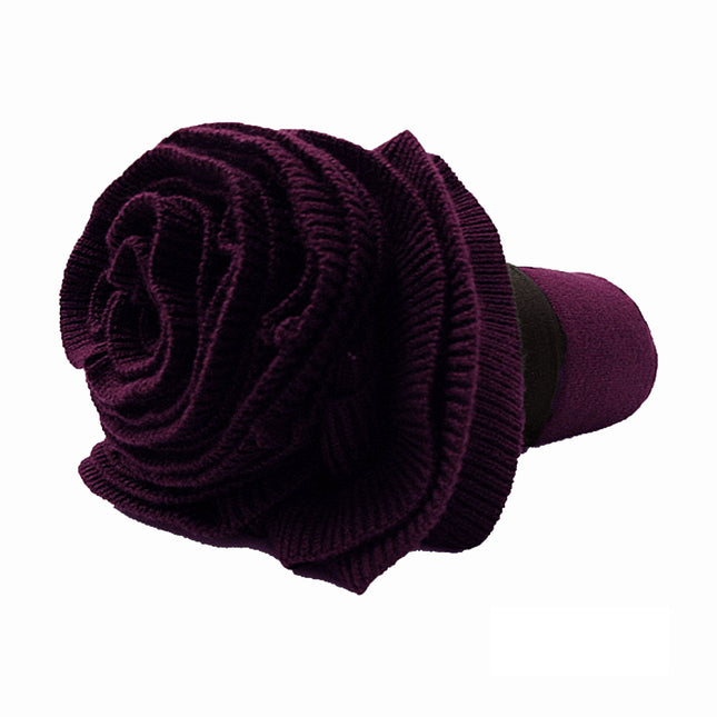 Accessorize Double Ruffle Throw Plum.