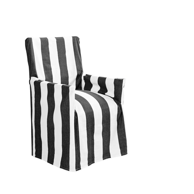 IDC Homewares Cotton Director Chair Cover Black Stripes.
