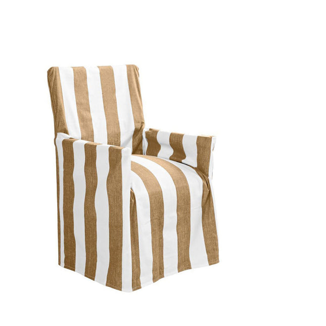 IDC Homewares Cotton Director Chair Cover Taupe Stripes.