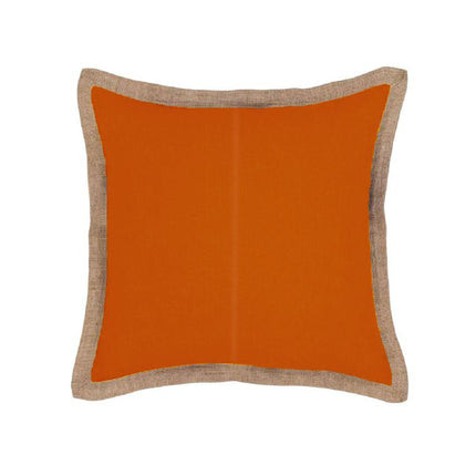 J Elliot Home Hampton Linen Cushion Cover 50 x 50 cm Pumpkin.
