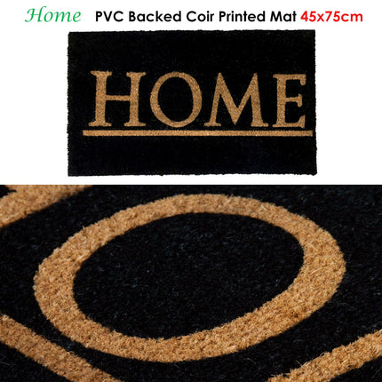 J.Elliot Home Home PVC Backed Coir Printed Door Mat.