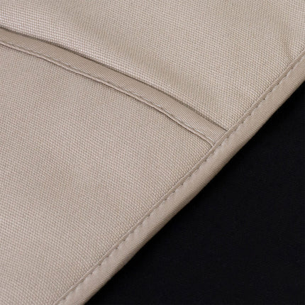 J Elliot Home Selby Cotton Double Oven Mitt Glove 17 x 82 cm Sandstone & Black.