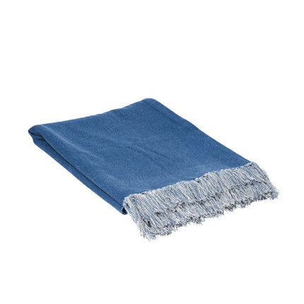 J.Elliot Home Idris Cotton Throw Santorini Blue Home.