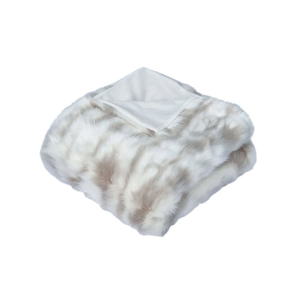 J Elliot Home Lynx Wild Cat Faux Fur Throw Rug 130 x 160cm.
