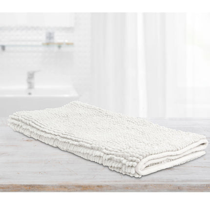 Toggle Microfiber Bath Mat Large White.