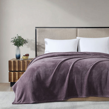 Ardor Teddy Mauve Ultra Soft Cozy Fleece Blanket Queen.