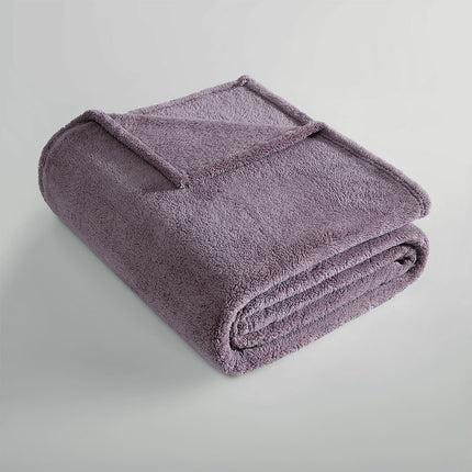Ardor Teddy Mauve Ultra Soft Cozy Fleece Blanket Queen.