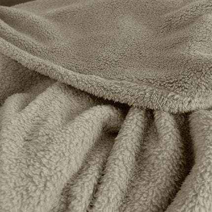 Ardor Teddy Natural Ultra Soft Cozy Fleece Blanket Queen.