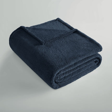 Ardor Teddy Navy Ultra Soft Cozy Fleece Blanket Queen.
