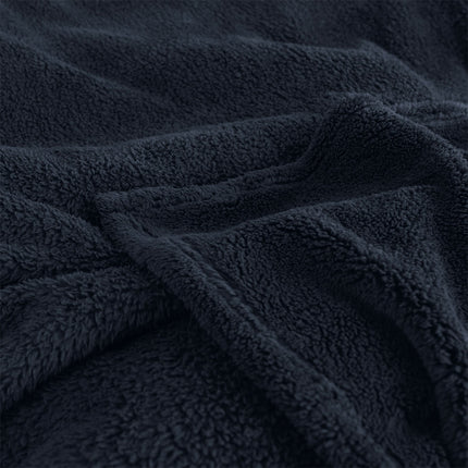 Ardor Teddy Navy Ultra Soft Cozy Fleece Blanket Queen.