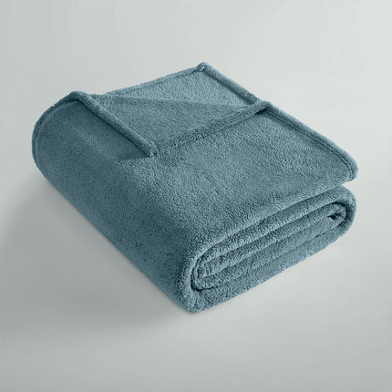 Ardor Teddy Sea Mist Ultra Soft Cozy Fleece Blanket Queen.
