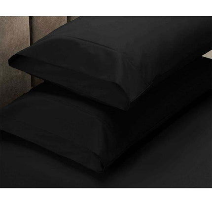 Apartmento 225TC Fitted Sheet Set King Black plus 2 Pillowcases.