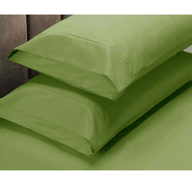 Apartmento 225TC Fitted Sheet Set King Lime plus 2 Pillowcases.