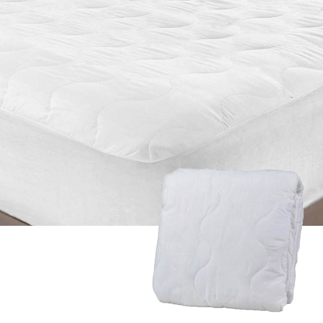 Essentially Home Living Microfibre Quilted Fitted Mattress Protector - QUEEN.