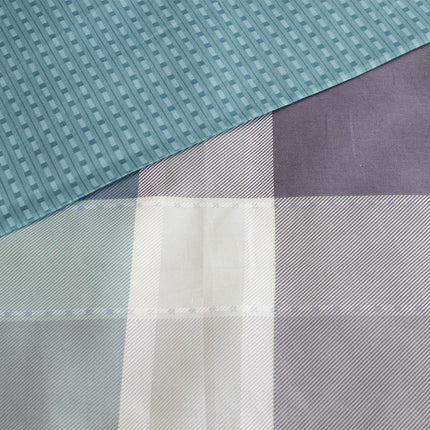 Ardor 250TC Costa Check Cotton Sateen Quilt Cover Set Queen.