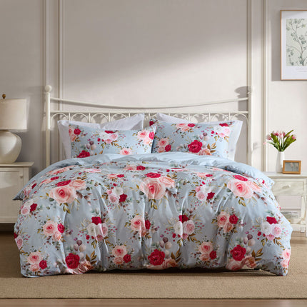 Ardor Amelie Multi Floral Printed Quilt Cover Set King.