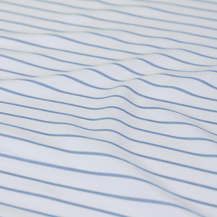 Ardor Frankie Blue Stripe Yarn Dyed Reversible Quilt Cover Set King.