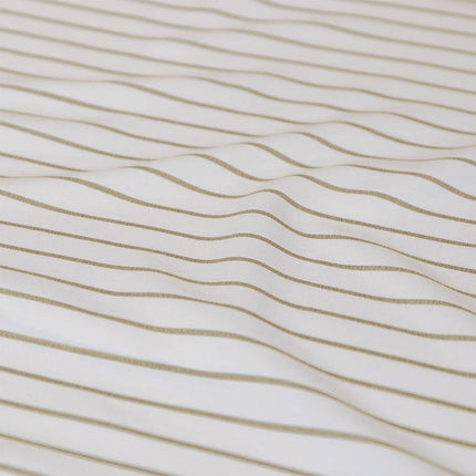 Ardor Frankie Natural Stripe Yarn Dyed Reversible Quilt Cover Set Queen.