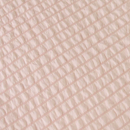 Ardor Ingrid Blush Seersucker Stripe Quilt Cover Set Single.