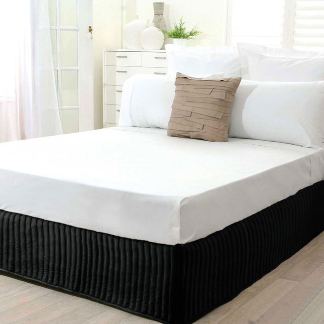 Ardor Quilted Valance Black DOUBLE.
