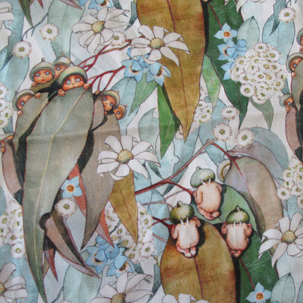 Set of 2 May Gibbs Mrs Bear's Party Cotton Heritage Tea Towels 50 x 70 cm.