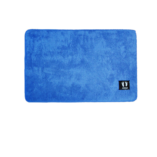 Asha Anti Slip Polyester Bath Mat 50 x 80 cm Cobalt Blue.