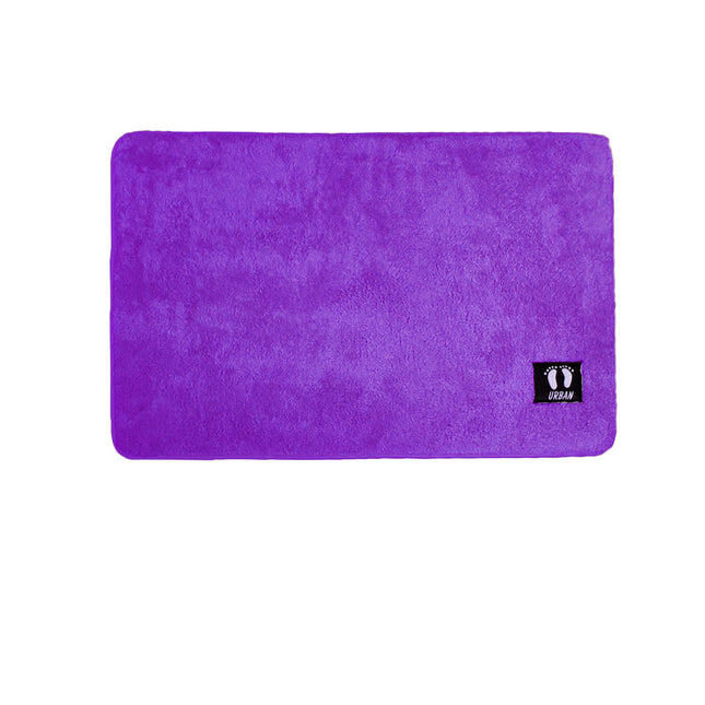 Asha Anti Slip Polyester Bath Mat 50 x 80 cm Purple.